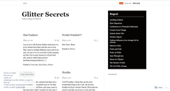 Desktop Screenshot of glittersecrets.wordpress.com