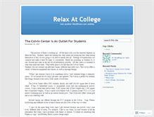 Tablet Screenshot of collegestress.wordpress.com