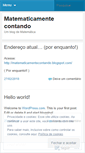 Mobile Screenshot of matematicamentecontando.wordpress.com