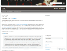 Tablet Screenshot of offwitheirheads.wordpress.com