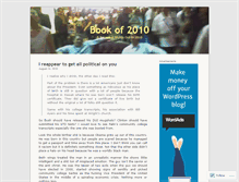 Tablet Screenshot of bookof2010.wordpress.com