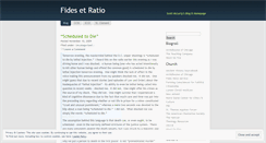 Desktop Screenshot of fidesratio.wordpress.com