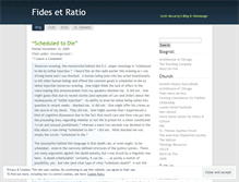Tablet Screenshot of fidesratio.wordpress.com