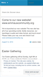 Mobile Screenshot of emmausworship.wordpress.com