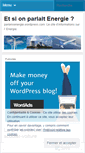Mobile Screenshot of parlonsenergie.wordpress.com