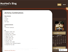 Tablet Screenshot of mushed.wordpress.com