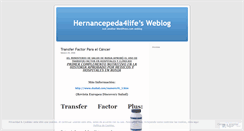 Desktop Screenshot of hernancepeda4life.wordpress.com