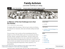 Tablet Screenshot of familyactivism.wordpress.com