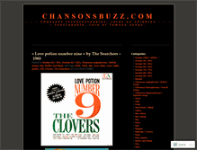 Tablet Screenshot of chansonsbuzz.wordpress.com