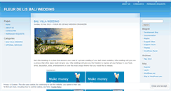 Desktop Screenshot of fleurdelisbaliwedding.wordpress.com