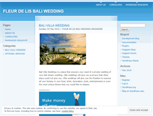 Tablet Screenshot of fleurdelisbaliwedding.wordpress.com