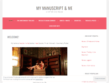 Tablet Screenshot of mymanuscriptandme.wordpress.com