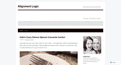 Desktop Screenshot of alignmentlogic.wordpress.com