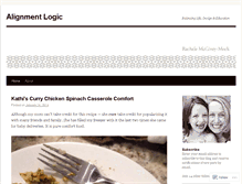 Tablet Screenshot of alignmentlogic.wordpress.com