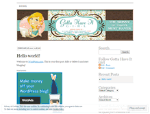 Tablet Screenshot of gottahaveitgirl.wordpress.com