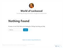 Tablet Screenshot of michaeljlockwood.wordpress.com