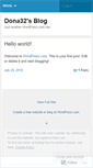 Mobile Screenshot of dona32.wordpress.com