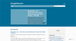 Desktop Screenshot of bizyglobecom.wordpress.com