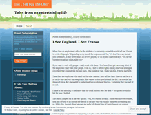 Tablet Screenshot of diditellyoutheone.wordpress.com