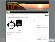 Tablet Screenshot of leonardopires.wordpress.com