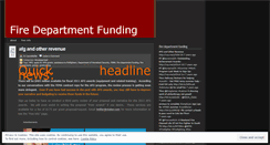 Desktop Screenshot of firedeptfunding.wordpress.com
