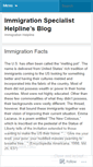 Mobile Screenshot of immigrationspecialisthelpline.wordpress.com