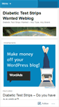 Mobile Screenshot of diabeticteststrips.wordpress.com
