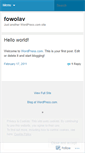 Mobile Screenshot of fowolav.wordpress.com