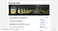 Desktop Screenshot of freedomgroup2011.wordpress.com