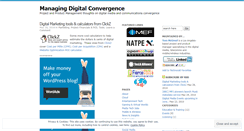 Desktop Screenshot of managingdigitalconvergence.wordpress.com