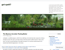 Tablet Screenshot of gotspelt.wordpress.com