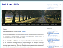 Tablet Screenshot of basicrulesoflife.wordpress.com