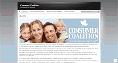 Desktop Screenshot of consumercoalition.wordpress.com
