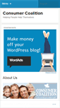 Mobile Screenshot of consumercoalition.wordpress.com