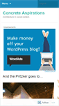 Mobile Screenshot of concreteaspirations.wordpress.com