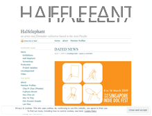 Tablet Screenshot of halfelephant.wordpress.com