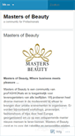 Mobile Screenshot of mastersofbeauty.wordpress.com