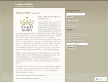 Tablet Screenshot of mastersofbeauty.wordpress.com