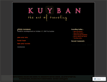 Tablet Screenshot of kuyban.wordpress.com