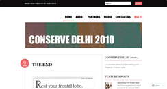 Desktop Screenshot of conservedelhi2010.wordpress.com