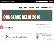 Tablet Screenshot of conservedelhi2010.wordpress.com