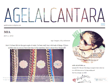 Tablet Screenshot of agelalcantara.wordpress.com