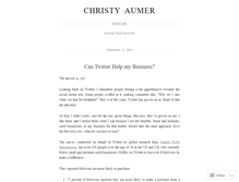 Tablet Screenshot of christyiaumer.wordpress.com
