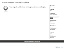 Tablet Screenshot of grandveneziaowners.wordpress.com