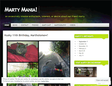 Tablet Screenshot of martymania.wordpress.com