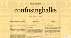 Desktop Screenshot of confusingbalks.wordpress.com