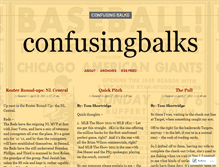 Tablet Screenshot of confusingbalks.wordpress.com