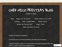 Tablet Screenshot of chefnicoprestia.wordpress.com