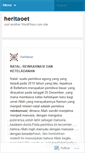 Mobile Screenshot of heritaoet.wordpress.com