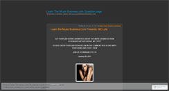 Desktop Screenshot of learnmusicbizquestions.wordpress.com